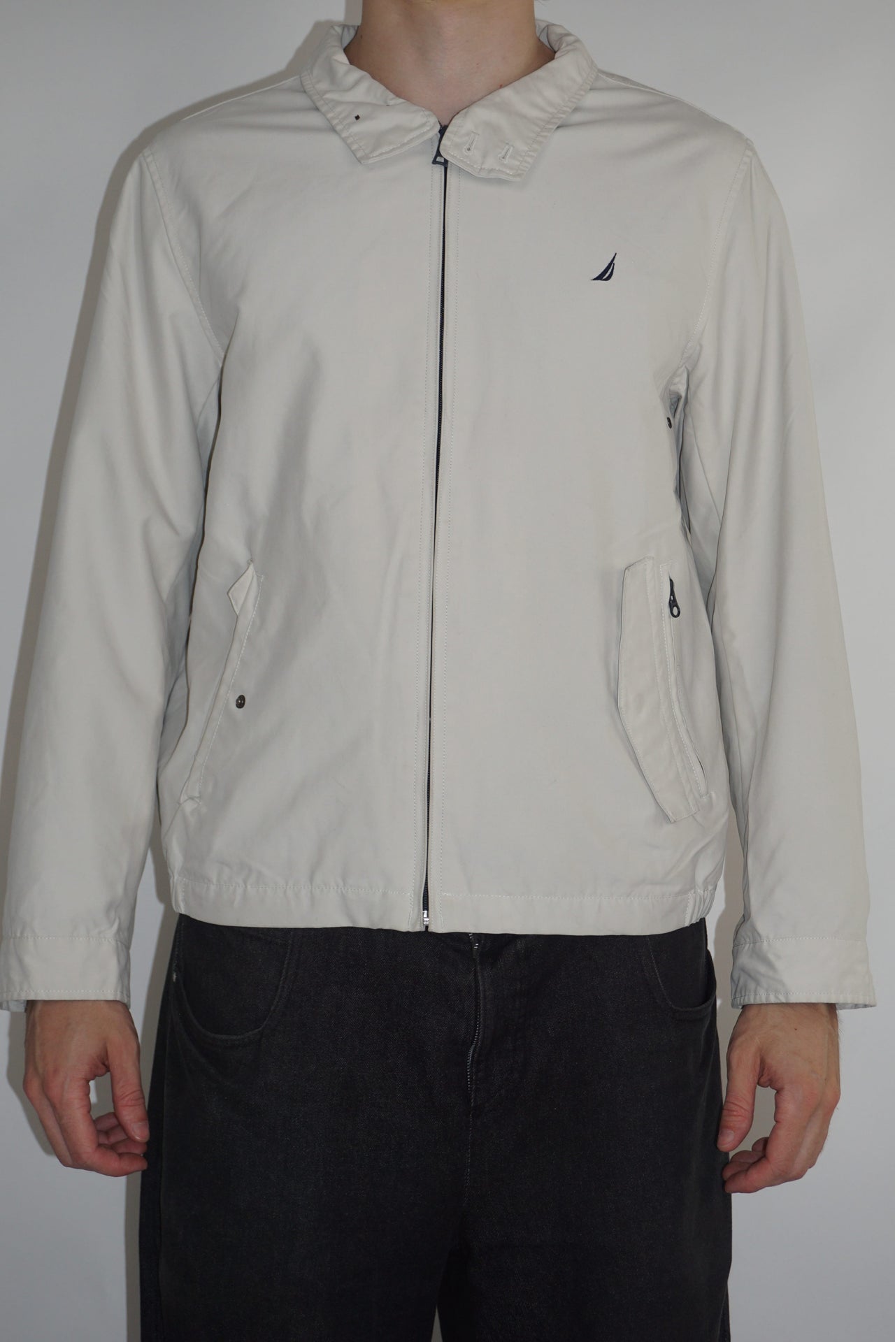 Nautica Cream Zip-Up Jacket