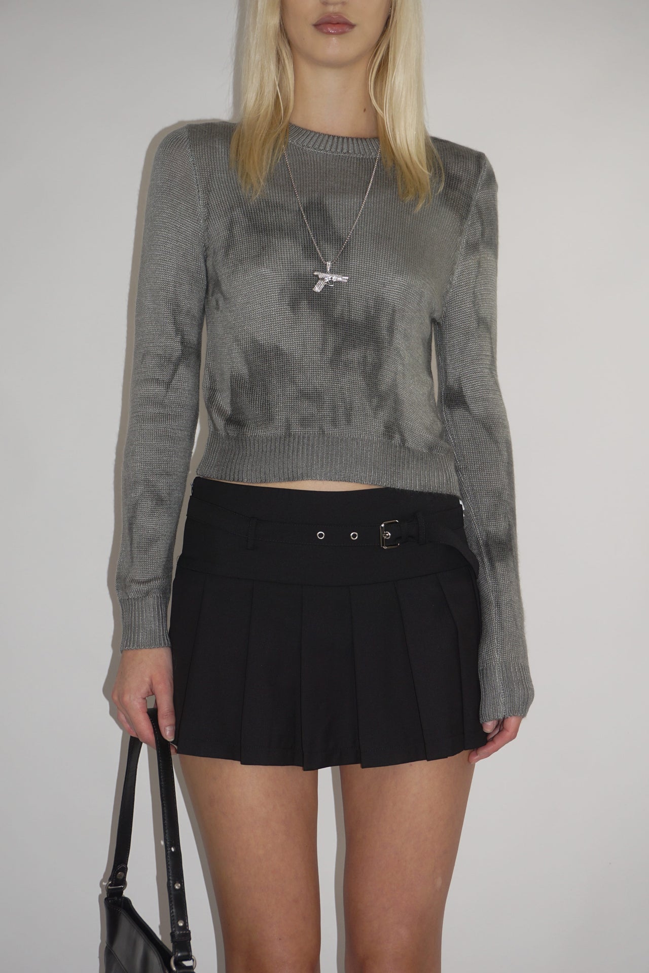 Cyber Knit Sweater – Grey