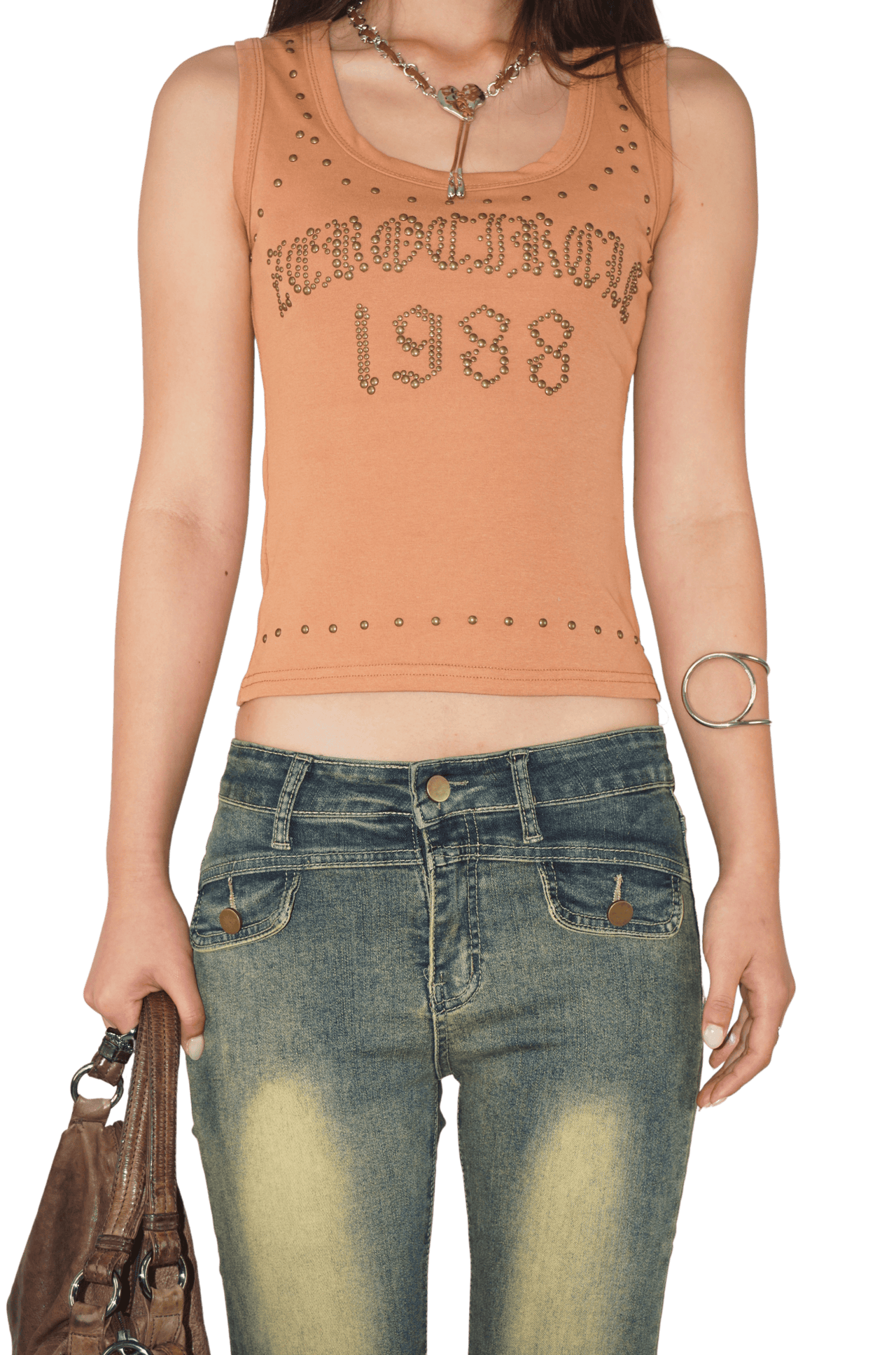 Golden Girl Singlet – Light Brown