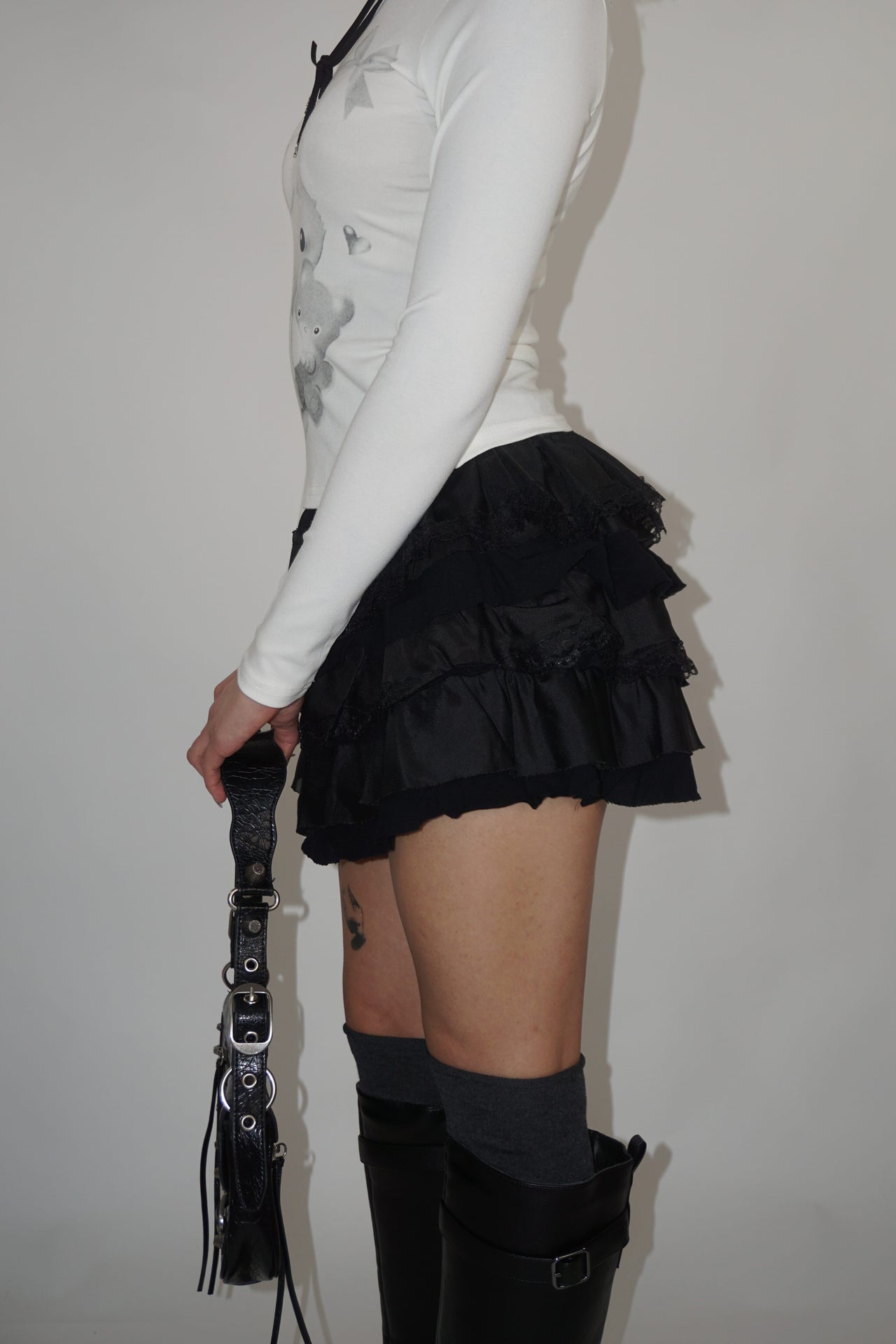 Luna Mini Skirt – Black
